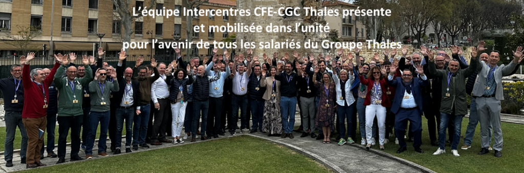 Représentants CFE-CGC pris en photo pendant l'AGO